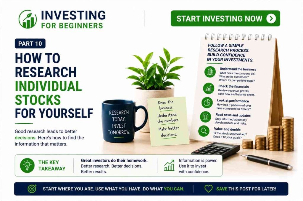 ‘Start Investing Now’ part 10: How to research individual stocks for yourself