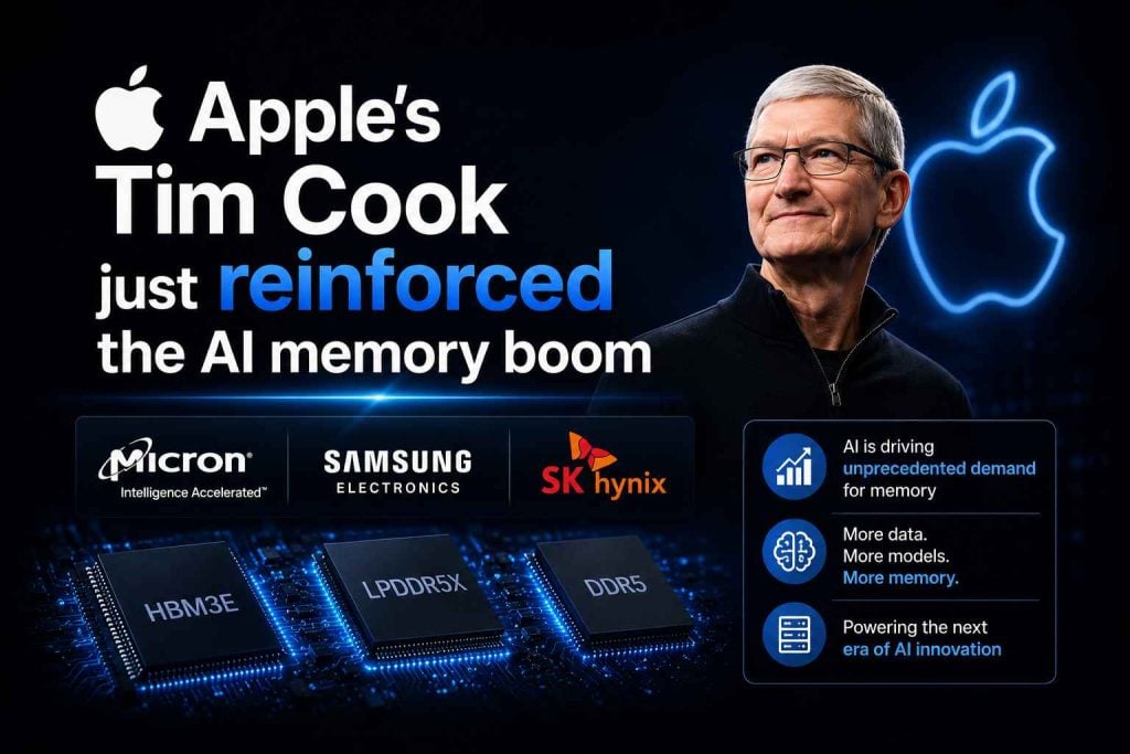 Apple’s Tim Cook just reinforced the AI memory boom