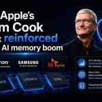 Apple’s Tim Cook just reinforced the AI memory boom