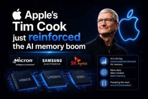 Apple’s Tim Cook just reinforced the AI memory boom