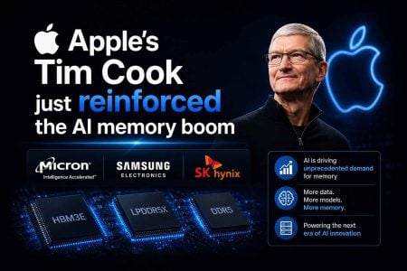 Apple’s Tim Cook just reinforced the AI memory boom