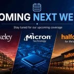 Coming next week: Berkeley, Micron and Halfords