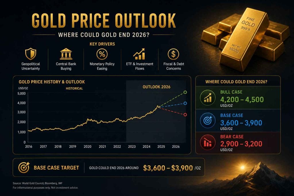 Where will gold price end 2026: Expert predictions, risks and the best UK gold ETFs