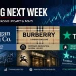Coming next week: JPMorgan Chase, Burberry and Trustpilot