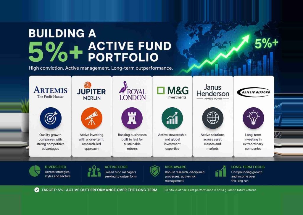 Building a 5%+ income portfolio with UK active OEIC funds