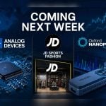 Coming next week: Analog Devices, JD Sports and Oxford Nanopore