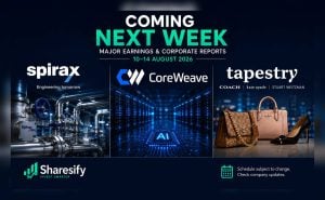 Coming next week: Spirax, CoreWeave, Tapestry Coming next week: Spirax, CoreWeave, Tapestry