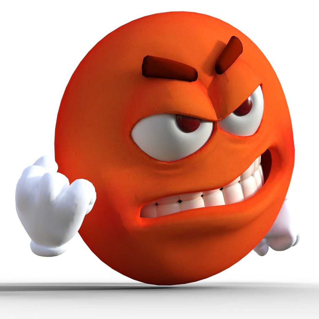 Angry face