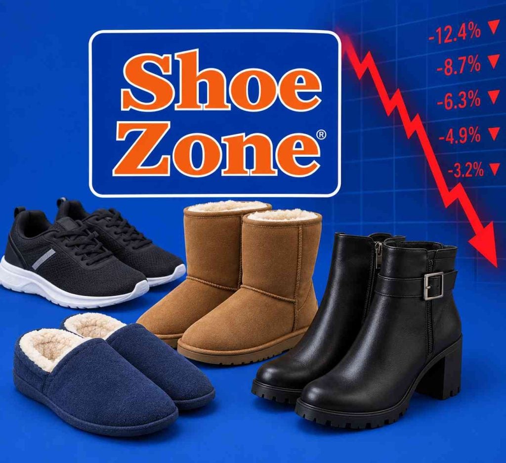 Shoe Zone booted lower as sales slowdown spooks investors Shoe Zone reiterated previous FY26 guidance for a lurch from profits of £2.4 million to adjusted pre-tax losses of around £1 million