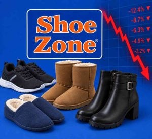 Shoe Zone booted lower as sales slowdown spooks investors Shoe Zone reiterated previous FY26 guidance for a lurch from profits of £2.4 million to adjusted pre-tax losses of around £1 million